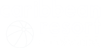 caribbean resort mooloolaba logo in white